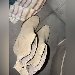 Dolce Vita Beige Ankle Booties